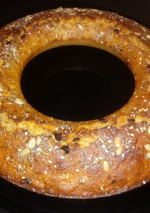 Una foto de Budín de harina integral y frutos secos
