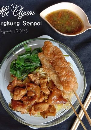 Foto resep Mie Ayam Kangkung Sempol
