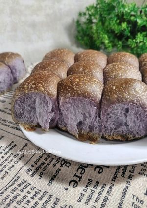 Foto resep Roti Sobek Taro Ekonomis (Sourdough)