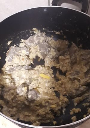 Una foto de Hígado encebollado