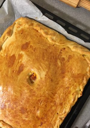 Una foto de Empanada de atún y pisto