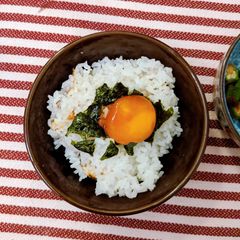 TKG, Japanese Egg Rice A picture of TKG, Japanese Egg Rice.