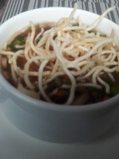 A picture of Manchow Soup.