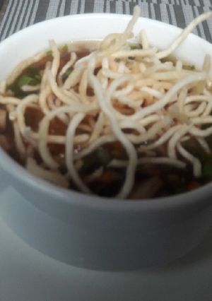 A picture of Manchow Soup.