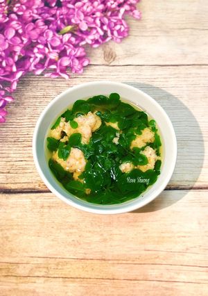 Hình của món Canh Rau Chùm Ngây Nấu Tôm.