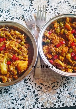 A picture of Quinoa Upma/Instant One Pot Healthy Dish.
