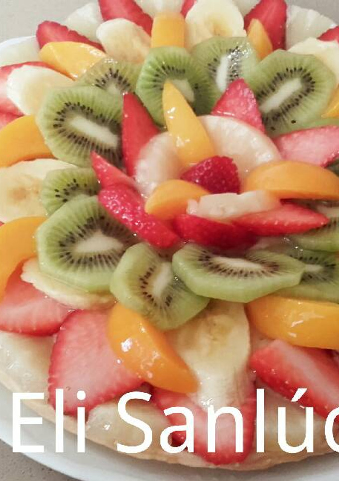 Una foto de Tarta de frutas muy fácil y muy sana