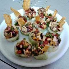 A picture of Cucumber Mexican bites.