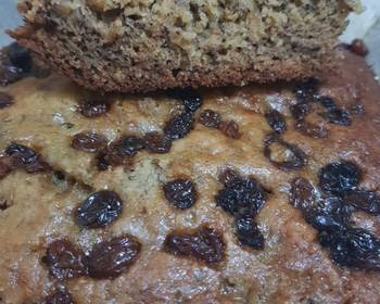 Update, Making Recipe Banana bread with raisins Restaurant Style