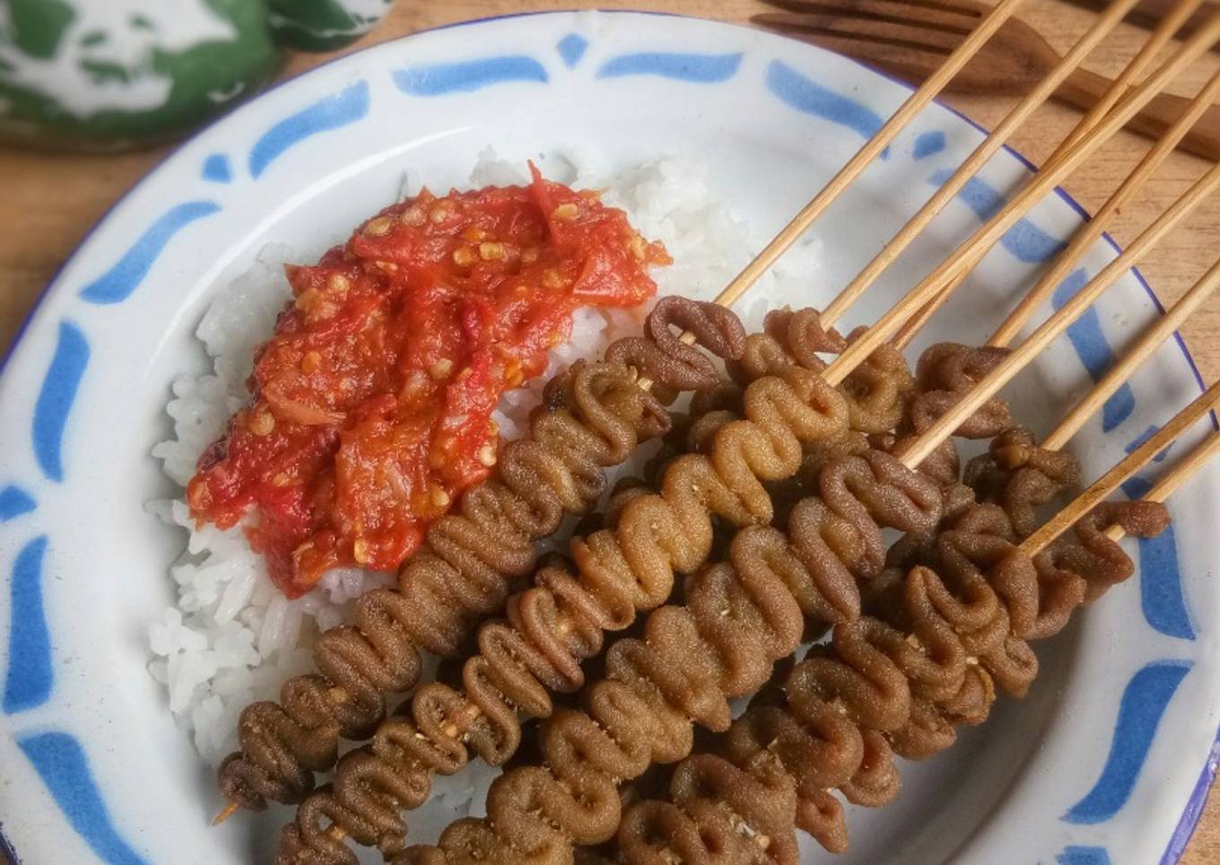 Sate Usus Goreng