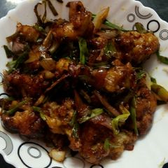 A picture of Chilli cauliflower fry.