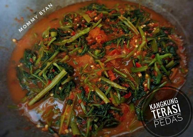 Recipe of Homemade Kangkung terasi pedas