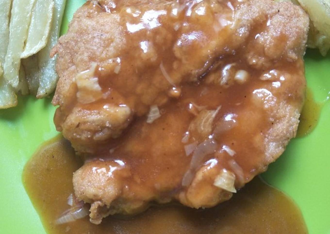 Steak Ayam crispy (chicken steak crispy)