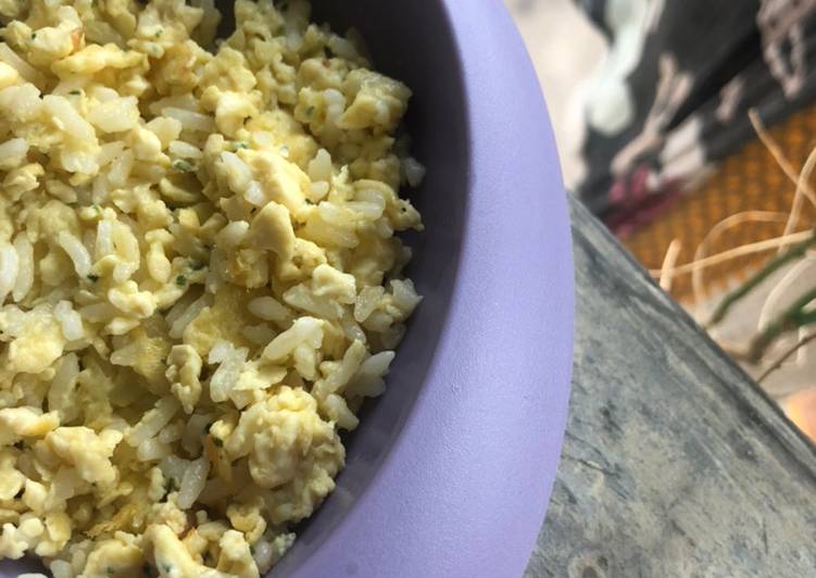 Resep: MPASI 1+ Nasi Goreng Telur yang Renyah