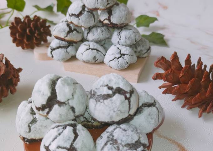 Cara Membuat Brownie Crinkle Cookies Simpel