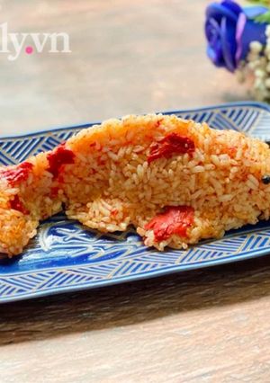 Hình của món Xôi Gấc.