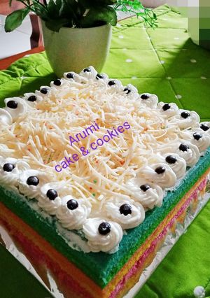 Foto resep Rainbow cake