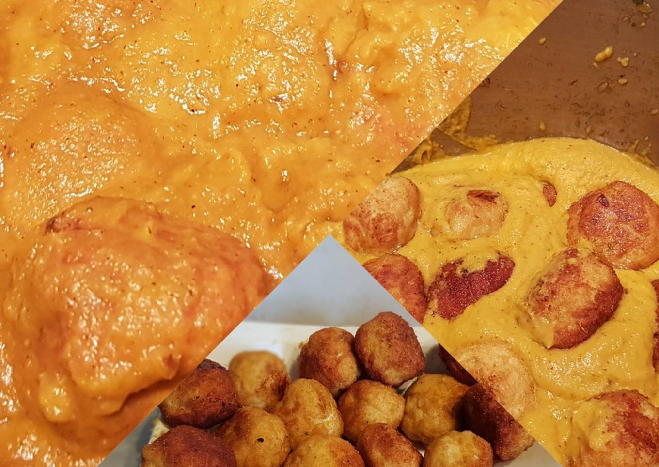 Albóndigas de pollo con salsa de verduras sin gluten Thermomix