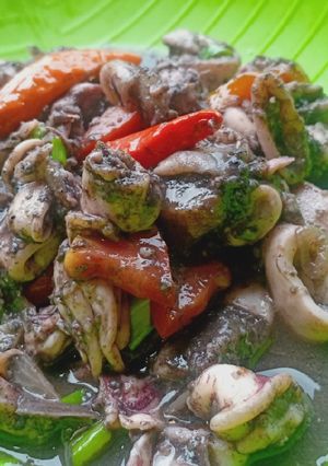 Foto resep Tumis Cumi Hitam