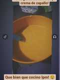 Zopa crema de zapallo