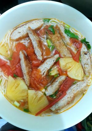 Hình của món Bún chả cá.