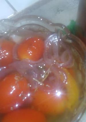 Una foto de Tomates cherry confitados