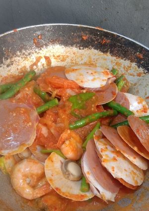 Foto resep Kerang Simping Saus Padang