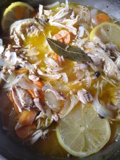 Una foto de Pollo al escabeche