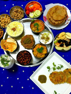 A picture of Fasting thali.