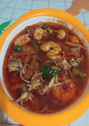 Foto resep Udang asam manis