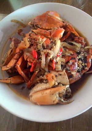 Foto resep Kepiting saos lada hitam