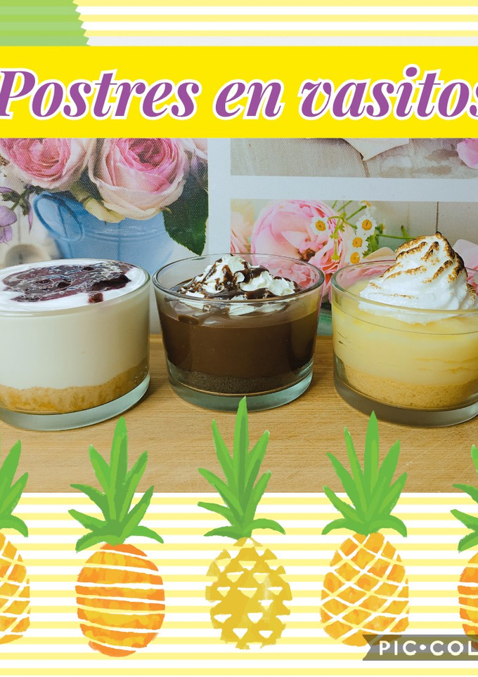 Una foto de Postres en vasitos