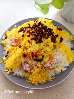 عکسی از دستور لوبیا پلو مجلسی (با مرغ)