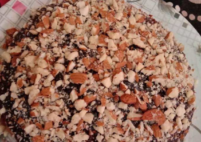 Simple Way to Make Homemade Dry Fruit Chocolate Cake