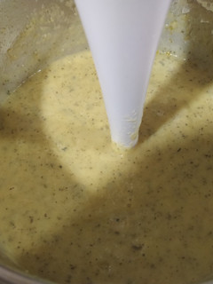 Una foto de Crema de calabacín con manzana