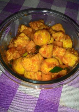Foto resep Tahu telur puyuh balado