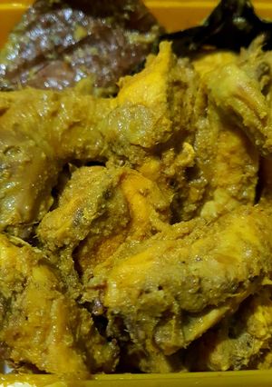 Foto resep Ayam ungkep bumbu kuning