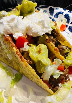 A picture of Baked Black Bean Tacos 🌮.