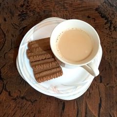 A picture of Tea with Nescafe 🥃🍪.