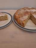 Torta con mele e panna