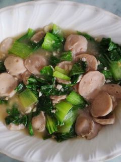 Foto resep Tumis Pakcoy Bakso (tanpa MSG)