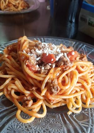 Una foto de Spaghetti casero