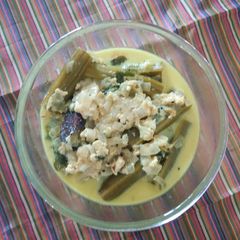 A picture of Drumstick milk curry.