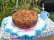 Una foto de torta saludable