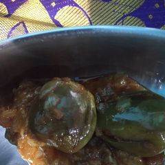 A picture of Baigan masala.