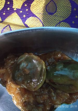 A picture of Baigan masala.