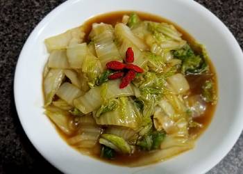 Easiest Way to Prepare Yummy Simple sweet and sour Napa cabbagemommasrecipes