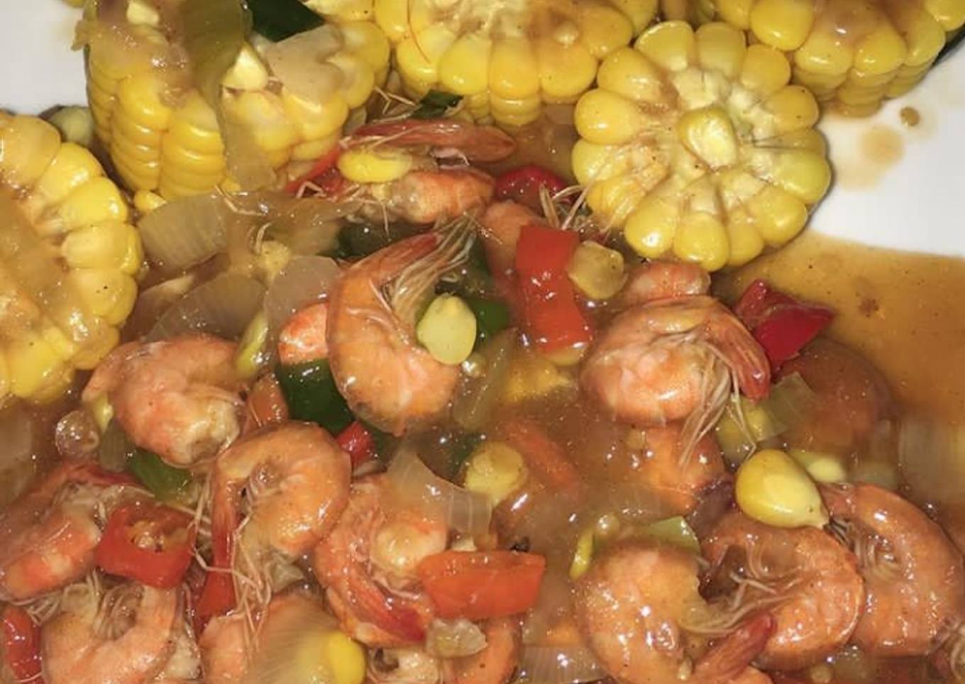 Udang asam manis pedas