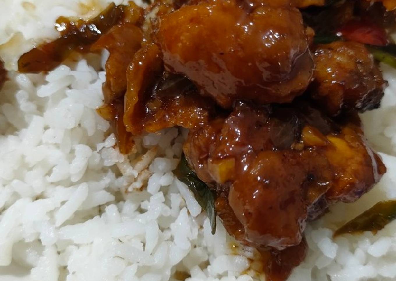 Nasi Daun Jeruk dan Chicken Teriyaki Rumahan