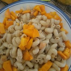A picture of Mango macaroni salad.